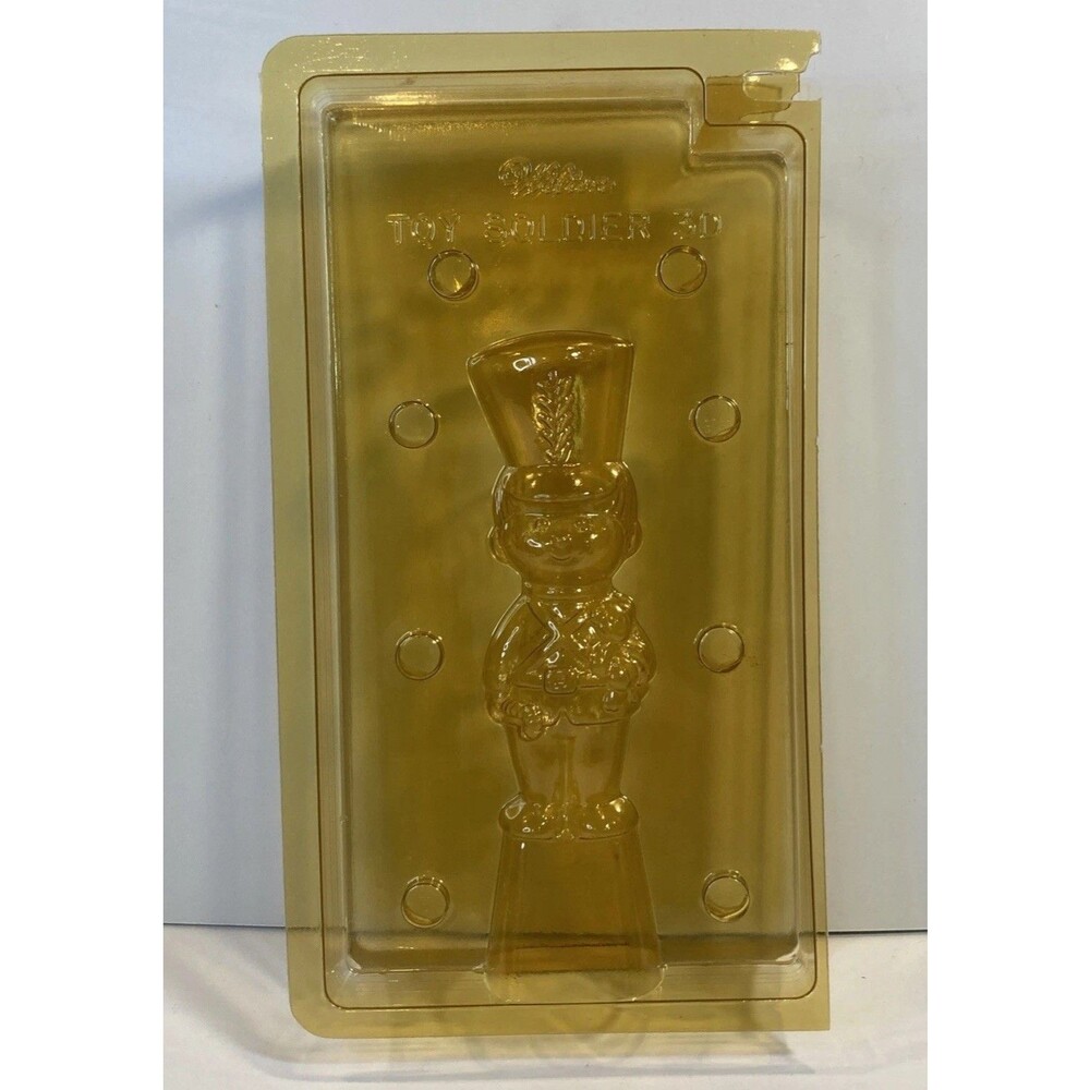 Vintage Wilton Candy Chocolate Mold Plastic Toy Soldier 3D Snaps Together